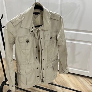 Tommy Hilfiger Women’s Jacket XS Lightweight Utility 100% Cotton Chore Coat AsIs